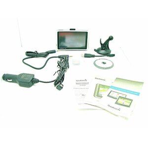 Garmin NUVI 1300 GPS Navigator Cords Micro SD SanDisk Adapter Manuals Included